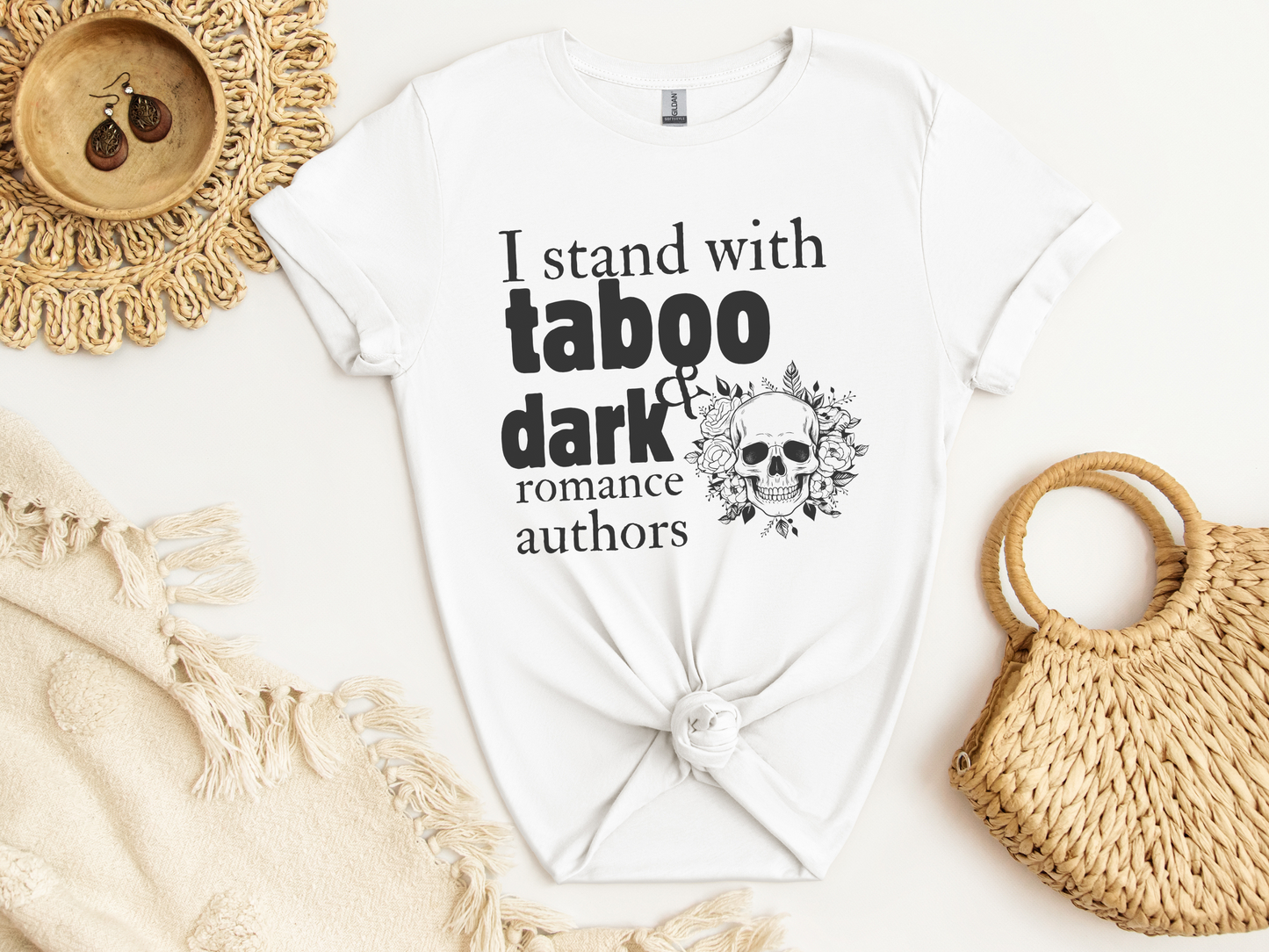 I Stand with Taboo and Dark Romance Authors T-Shirt