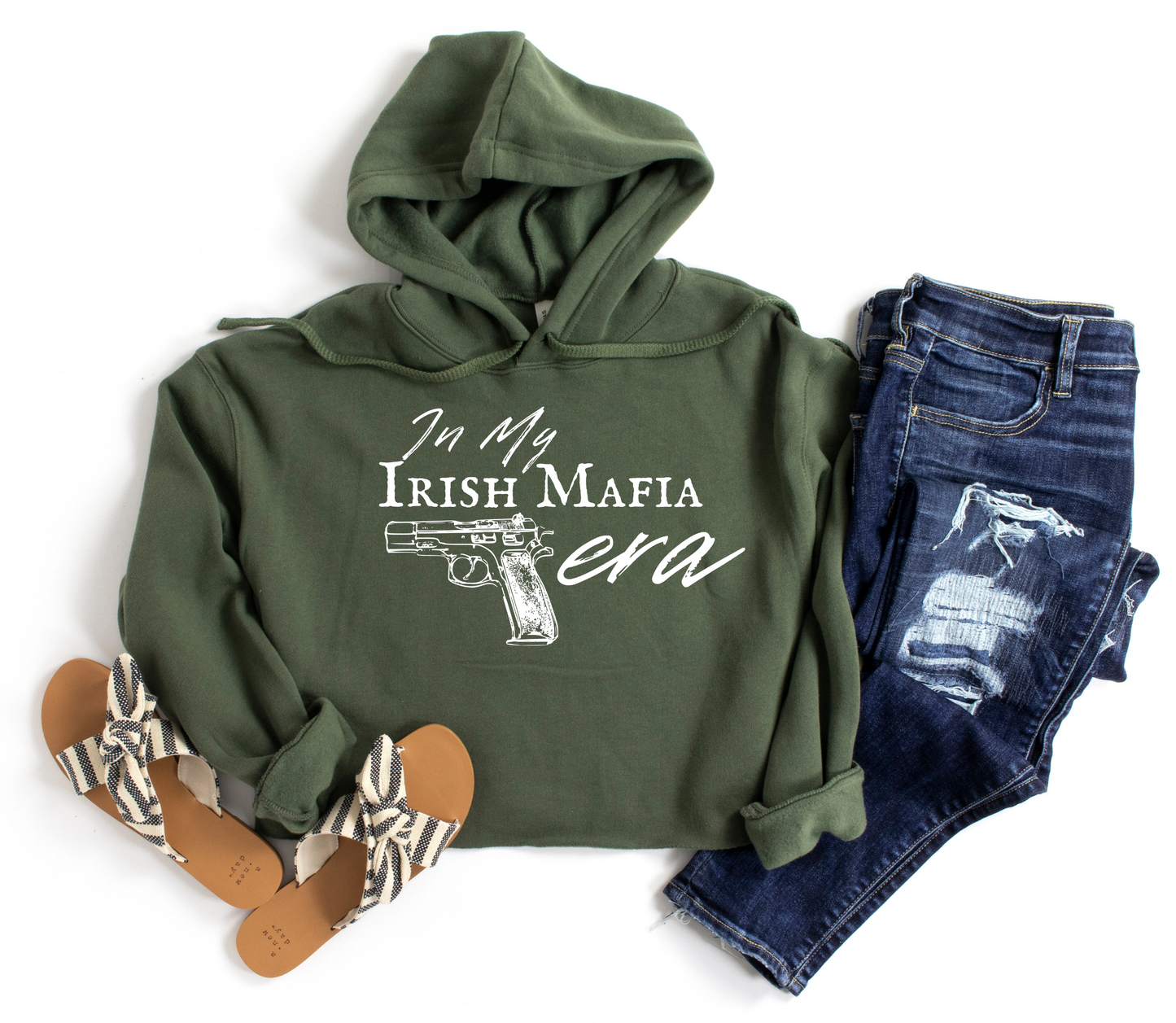 In my Irish Mafia Era Crop Hoodie - Gifts for Book Lovers